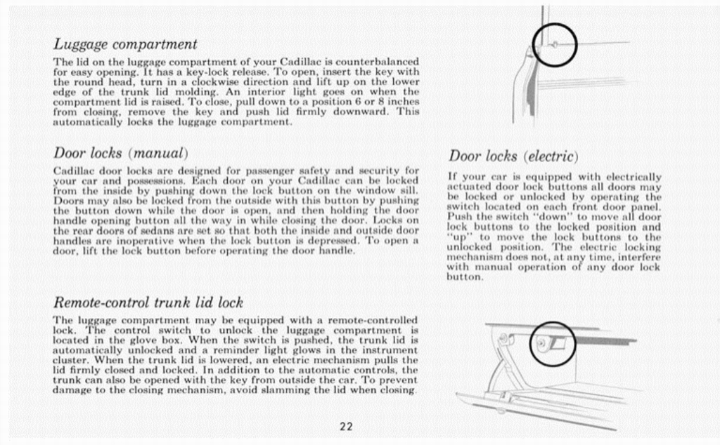 1959 Cadillac Owners Manual Page 3